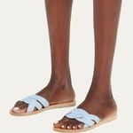 Ancient Greek Sandals Arachne Raffia Celeste Size 9 Photo 0