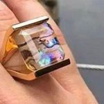 Free People Abalone Illusion Gold Ring Photo 4