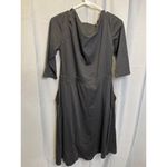 Reborn SKU 7639 Black Cowl Neck Sleeve Midi Dress Size L Size L Photo 1