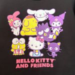Hello Kitty  and Friends Black Graphic Print Sweatshirt M Photo 2
