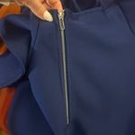 Midi Dress With Slit Blue Size XL Photo 4