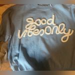 Wanna B Blue 'Good Vibes Only' Sweater Photo 1