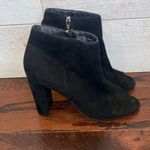 Merona Women’s Black Faux Suede Peep Toe Ankle Boots Size 9.5 Photo 22