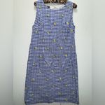 Talbots 🍋  LEMONS & GINGHAM SHIFT DRESS 10 Photo 1