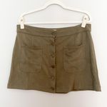 Altar'd State Altar’d State Faux Suede Green Skirt Photo 0