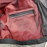 wilson's leather Wilsons 100% Leather Black Button Front Blazer Jacket M Photo 3