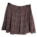 Urban Outfitters  Pink Leopard Animal Print Skater Circle A-Line Short Skirt M Photo 0