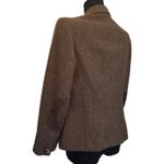 J. McLaughlin  Wool Herringbone Tweed Blazer Jacket Silk Lined Gray Size 4 Photo 6
