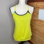 Lululemon No Limits Activewear Tank Top in Neon Pow Stripe Split Pea Inkwell Photo 2
