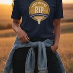 Next Level Apparel Yellowstone “Keep Moving RIP” Graphic Tee in Size XL Black Photo 0