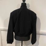 ZARA black cropped bomber jacket size xs Photo 3