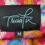 Anthropologie Free People Tricia Fix M Medium Tunic Top Ikat Print Short Sleeve Boho Fairy Photo 4