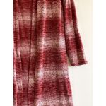 Wonderland by Orange Size Medium Sweater Cardigan Duster Red White Long Sleeve Photo 6