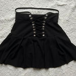 KILLSTAR  Black Endora Pleated Mini Skirt Size Small Photo 0