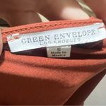 Green envelope orange stretchy top Photo 4