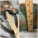 Anuschka  Hand Painted Leather Purse Boho Hippie Handbag Tote India Abstract Art Photo 10