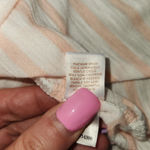 LC Lauren Conrad Lauren Conrad Coral White Striped 'Sunkissed' Short Sleeve T-Shirt Medium Photo 12