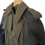 Altuzarra NWT x Target Olive Green Contrast-Sleeve Cotton Twill Trench Coat XS Photo 8