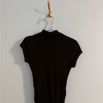 vintage cache black short sleeve turtleneck midi dress size US 8 Photo 1