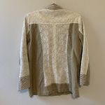 Sundance Catalog Womens Size 8 Multicolor Mixed Media Linen Blend Blouse Top Photo 2