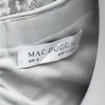 Mac Duggal  -  Silver High Neck Above Elbow Sleeve Embellished A Line Dress Photo 4