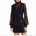 Alexis   Franciska  Beaded open back Sequin Shimmer Mini Dress Size Small Black Photo 4