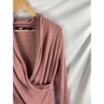 Lands' End  Long Sleeve Brushed Rib Wrap Top Size Medium Photo 5