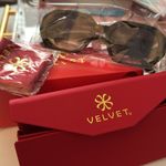 Velvet Tees Velvet Eyewear Tortoise Oversized Octagan Sunglasses Glossy Finish Photo 7