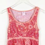 Isaac Mizrahi Small Peach Paisley Sundress Photo 2