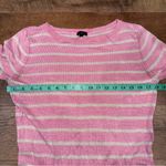 Talbots 100% Linen Knit Crewneck Casual Striped Sweater Photo 10