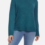 Ella Moss Teal Knit Rolled Hem Pullover Sweater L NWT Photo 0