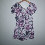 Jean Paul Gaultier L Short Sleeved Floral Purple Pink Mini Dress Size L Photo 8