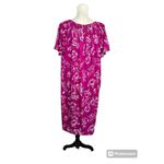 Anthony Richards Preowned Purple Floral Nightgown/House Dress Smocked Size L Size L Photo 2