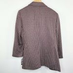 Nine West Womens Red Houndstooth Suit Jacket Blazer Size L NWT Career Office Photo 10