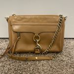 Rebecca Minkoff  Mini M.A.C Brown Leather Chain Strap Zip Closure Crossbody Bag Photo 0