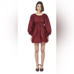 Ulla Johnson  Martine Long Puff Sleeve in Bordeaux‎ Photo 1