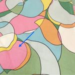 Japna  Strapless Flounce Top Summer Maxi Dress Retro Aqua & Pink Print Size Small Photo 13