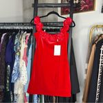 Avec Les Filles Rosette Red Off-the-Shoulder Velvet Minidress Photo 5