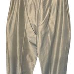 Max Mara  Gray Silver Silk Textured Polonia Pant Band New NWT 14(US) 44(IT) Photo 2