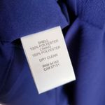 Eliza J  Ella Ruffle Cascade Crepe Sheath Navy Blue Dress Photo 9