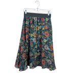LuLaRoe Lola Women's Black Floral Shear Skirt Photo 1