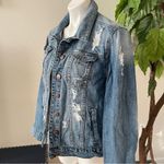 sts blue  Women’s Distressed Jean Jacket Size S Photo 5