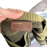 Kerisma Camo Green Long-Line Knit Tunic Dress M/L Kersima Sweater Dress Photo 4