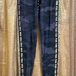 PINK - Victoria's Secret  gray army print silver sequin bling joggers, XS EUC Photo 0