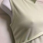 Pretty Little Thing Pale Lime High Neck Sleeveless Under Bust  Detail Bodycon Dress Photo 4