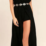 Lulus Secret Hideaway Black Halter Romper Photo 0