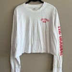 Levi’s  White Relaxed Fit Cropped Long Sleeve Shirt Large Photo 0