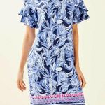 Lilly Pulitzer Dianna Dress High Tide Navy You Are The Zest Size Medium Preppy Photo 0