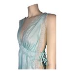 Vintage Sears Sexy Lace Open Sided Lingerie Top green & white size medium Photo 12