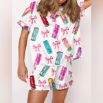 Sheshow Alani Nu Pajamas shorts bows coquette girly satin silky pjs Photo 10